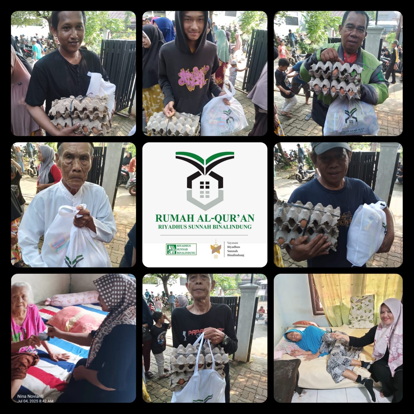 Dokumentasi Pembagian Sembako kepada Penerima Manfaat