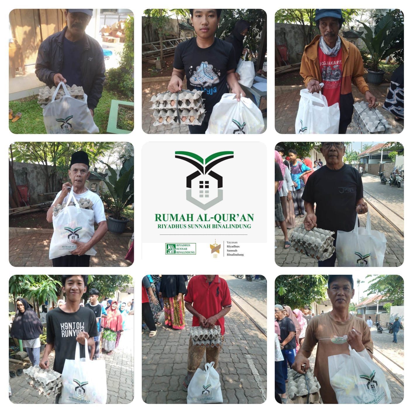 Dokumentasi kegiatan berbagi sembako RSB sebagai bentuk kepedulian kepada masyarakat yang membutuhkan.
